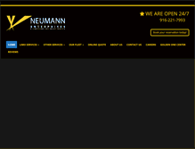 Tablet Screenshot of neumannlimo.com